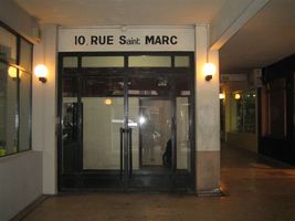 Facade du 10 rue Saint Marc 75002 PARIS